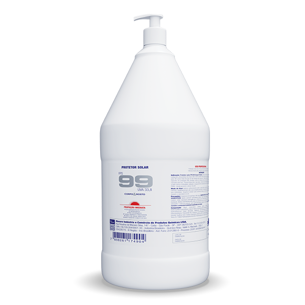 Embalagem econômica – Bombona com dosador 4kg – Protetor Solar Mavaro FPS 99 Corpo e Rosto